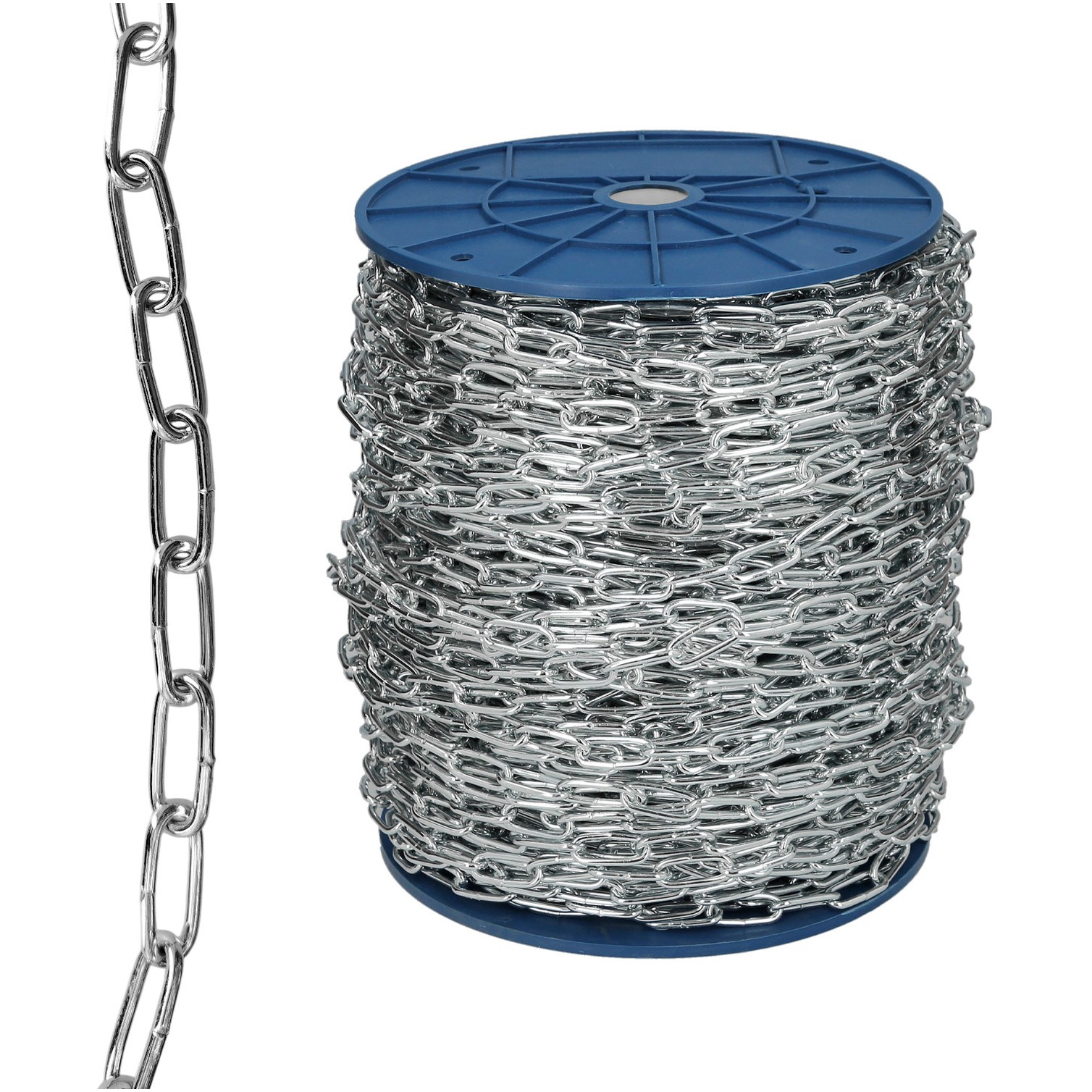 Cadena En Rollo Zincada 2 mm. (Rollo 111 metros)