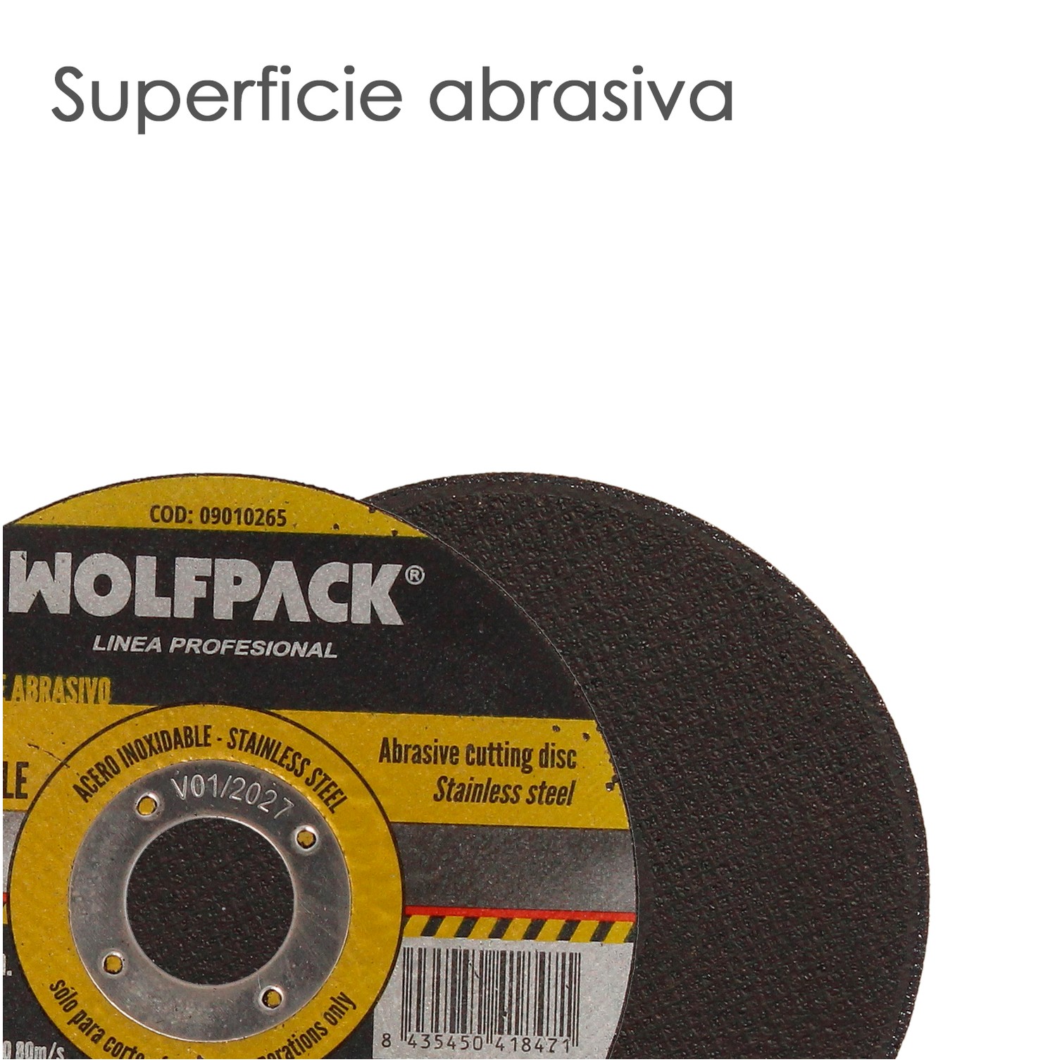 Disco Corte Abrasivo Acero Inoxidable Plus Ø 115x Ø 22,2 mm Espesor 1,6 mm. Disco Radial / Amoladora Universal