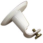 Soporte Barra 12 mm.Ø Blanco Techo Redondo