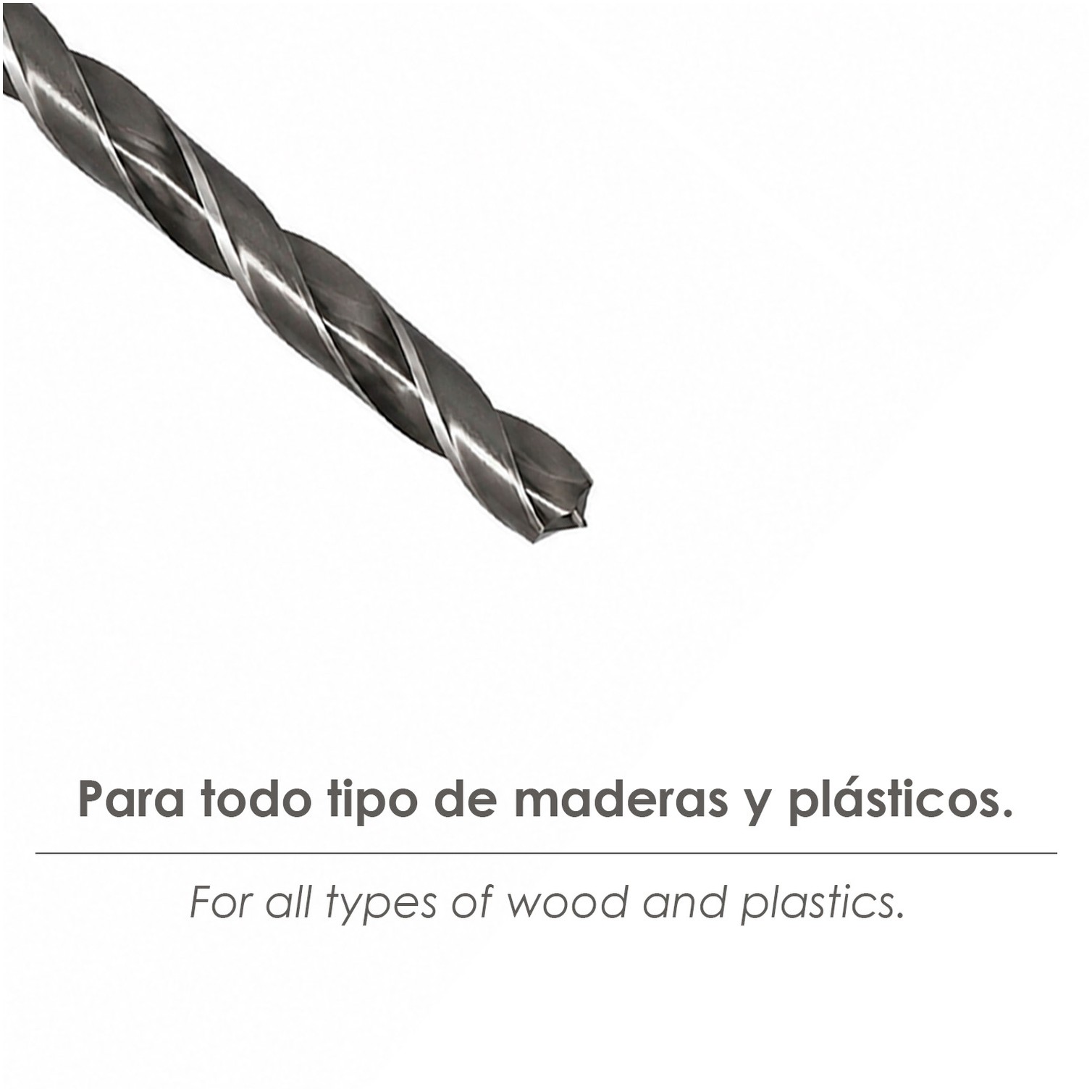 Broca Espiral Madera y Plástico Wolfpack 12,00 mm.