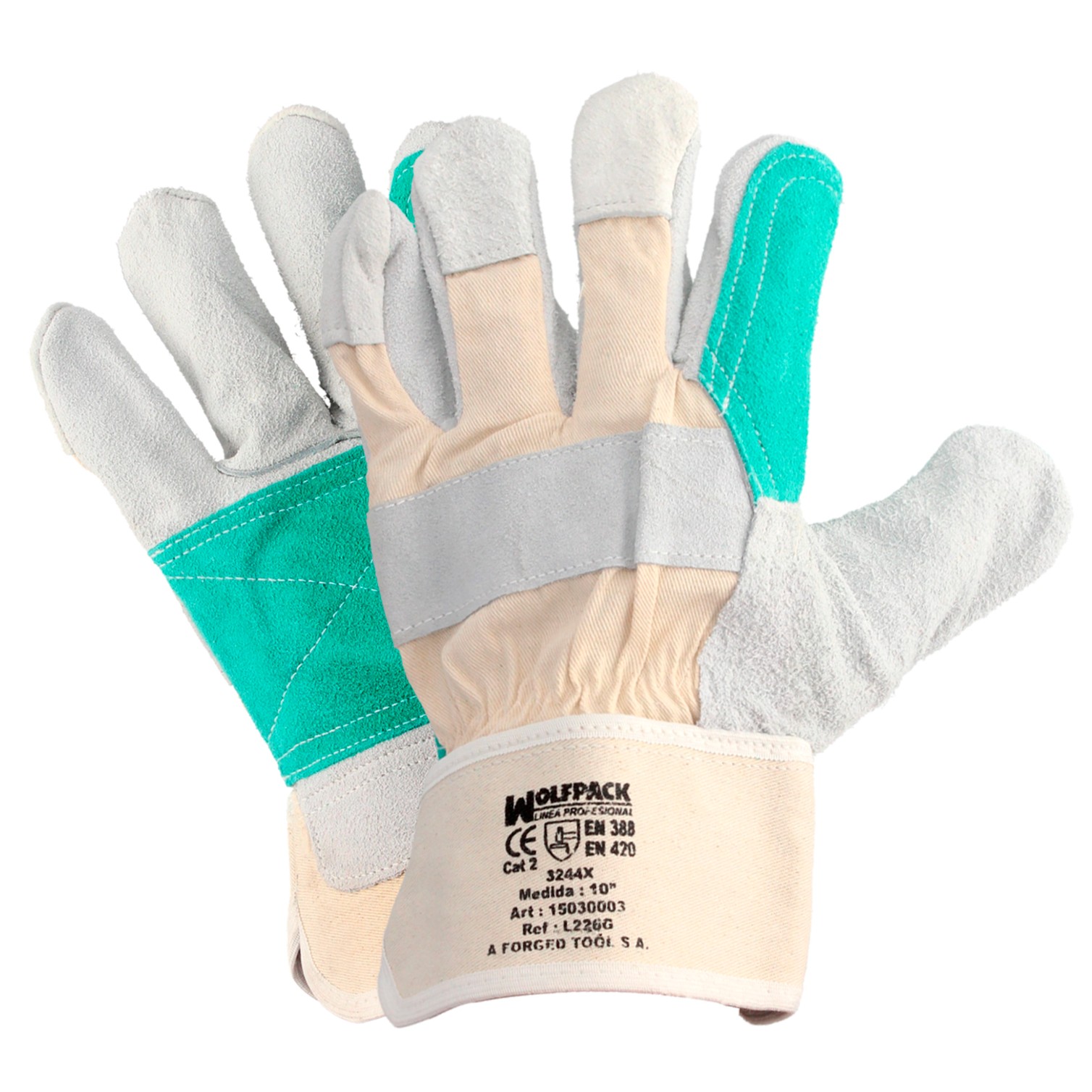 Guantes Americano Serraje Palma Reforzada (Par)
