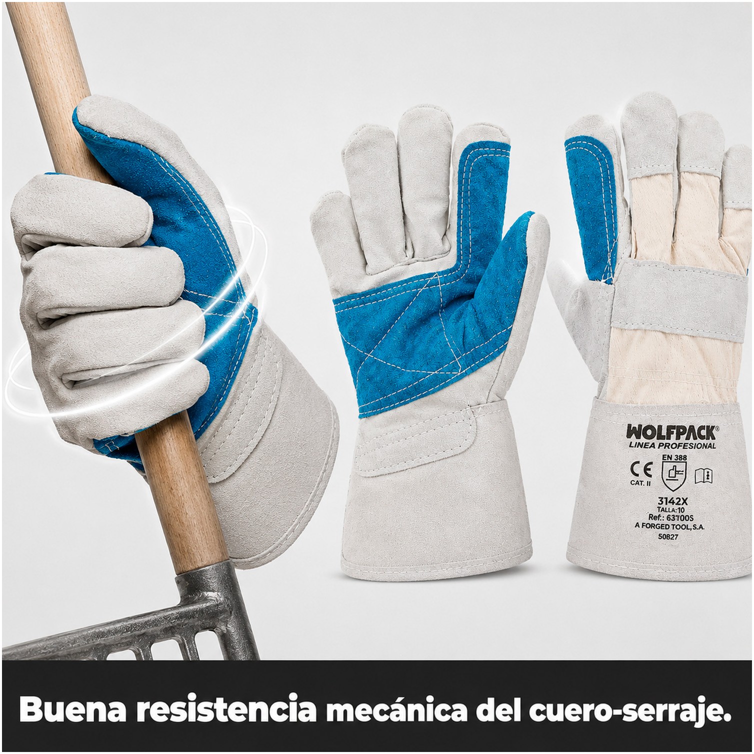 Guantes Americano Serraje Palma Reforzada (Par)
