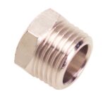 Reductor Tuerca Cilindrica Macho 1/2 - Hembra 1/4 (Blister 2 Piezas)