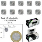 Pila Boton Oxido De Plata 379 / SR521SW (Caja 10 Pilas)