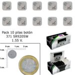 Pila Boton Oxido De Plata 371 / SR920SW (Caja 10 Pilas)