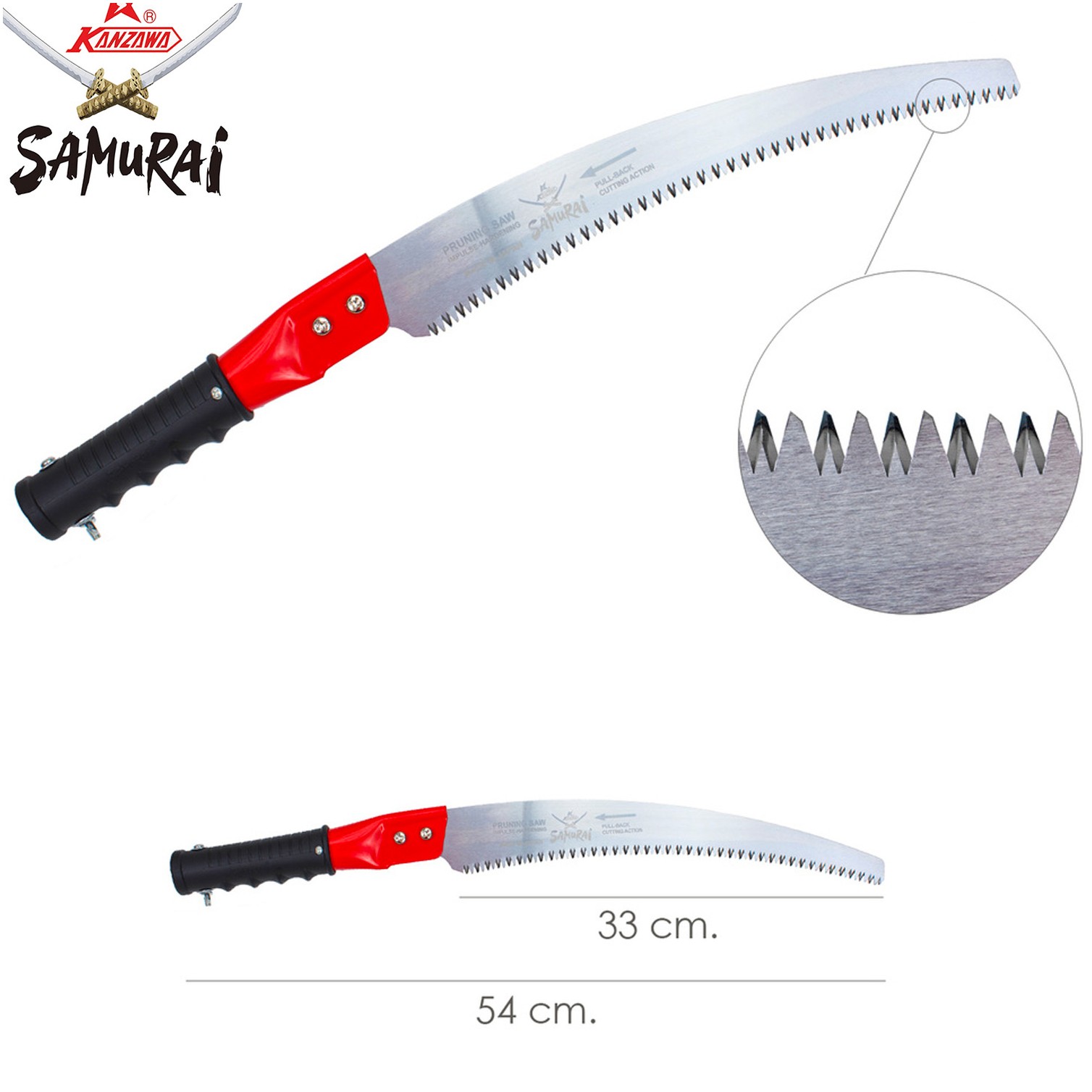 Serrucho Samurai Curvo Para Pertiga 330 mm.