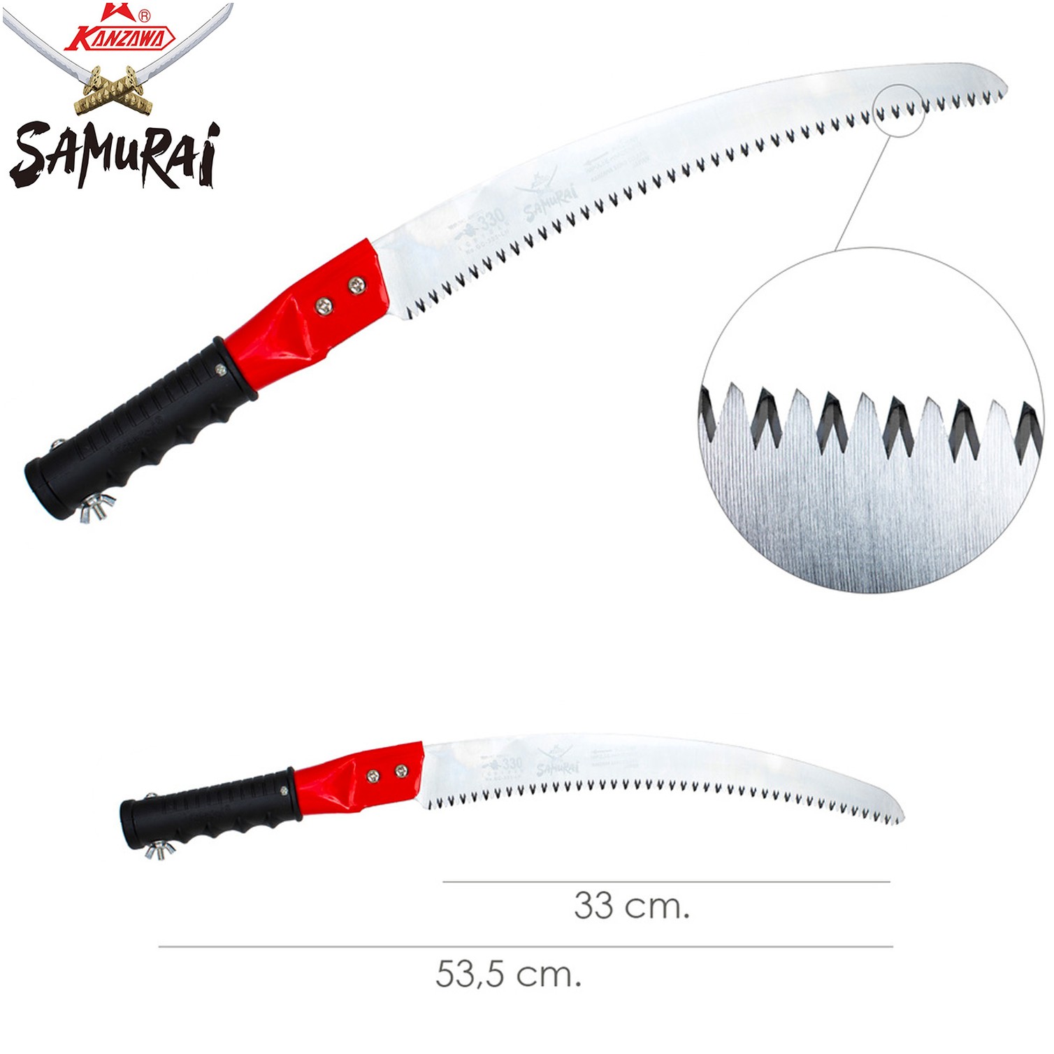 Serrucho Samurai GC Curvo Para Pertiga 330 mm.
