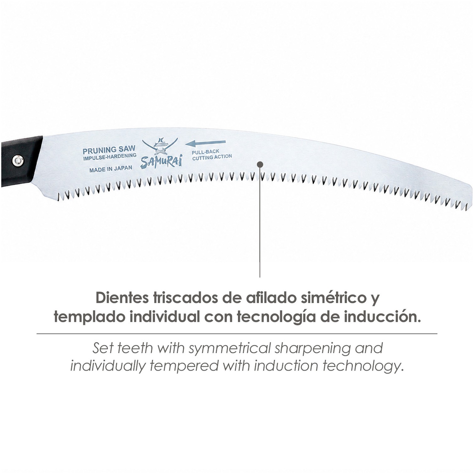 Serrucho Samurai Curvo Mango TPR 330 mm.