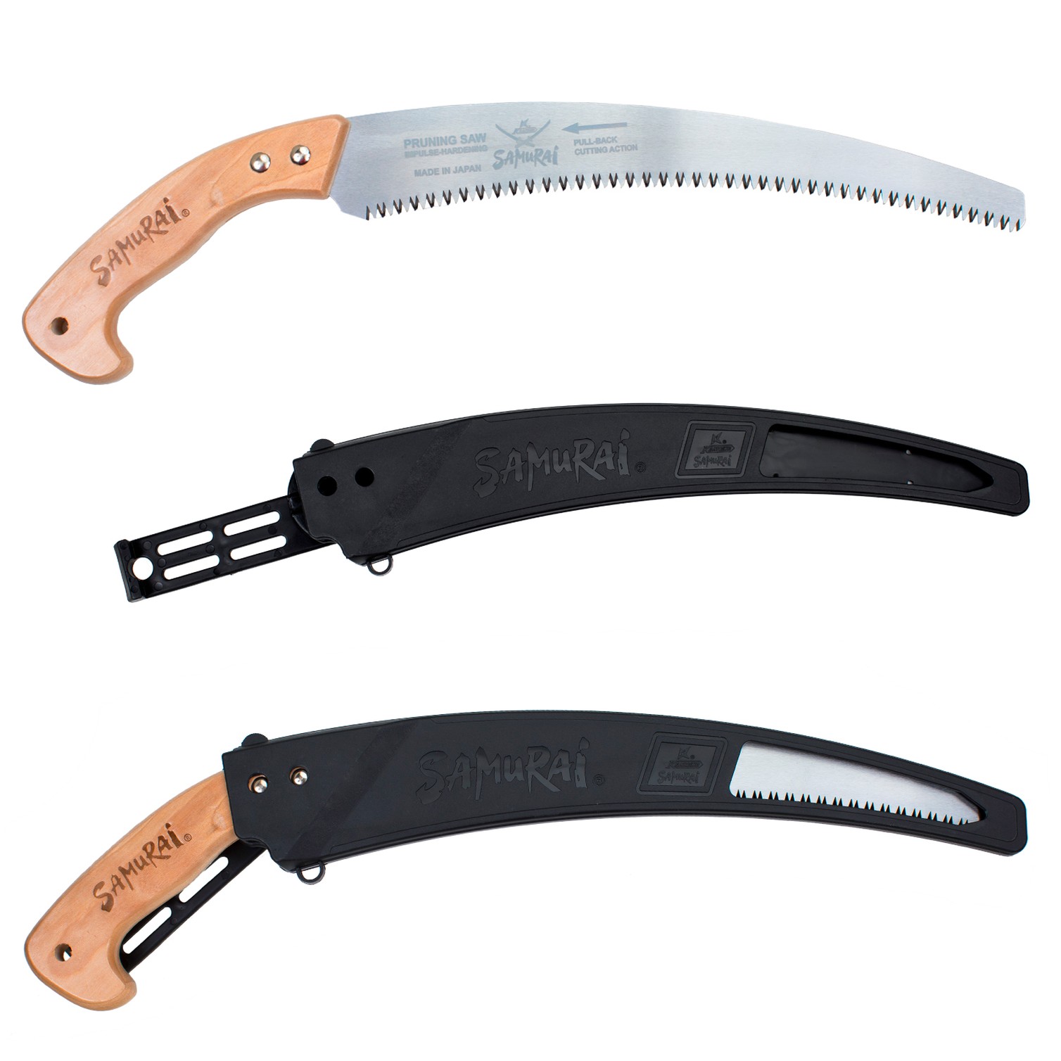 Serrucho Samurai Curvo Mango Madera 330 mm.