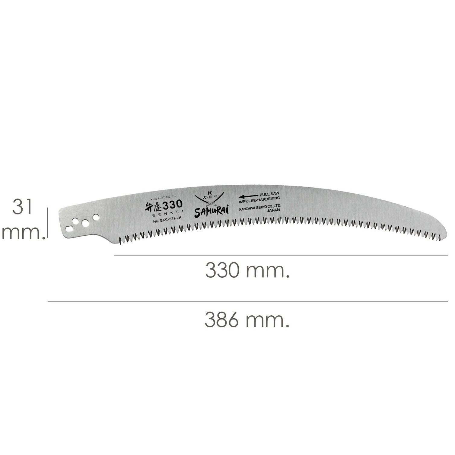 Hoja Recambio Serrucho Samurai GKC 330 L