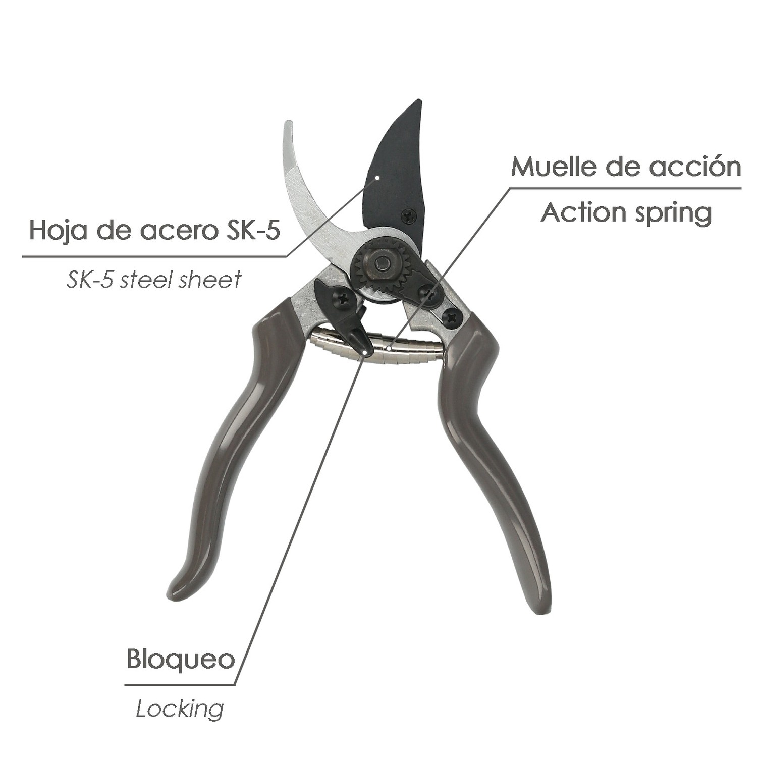 Tijeras Podar KS-8T 215mm.1 Mano