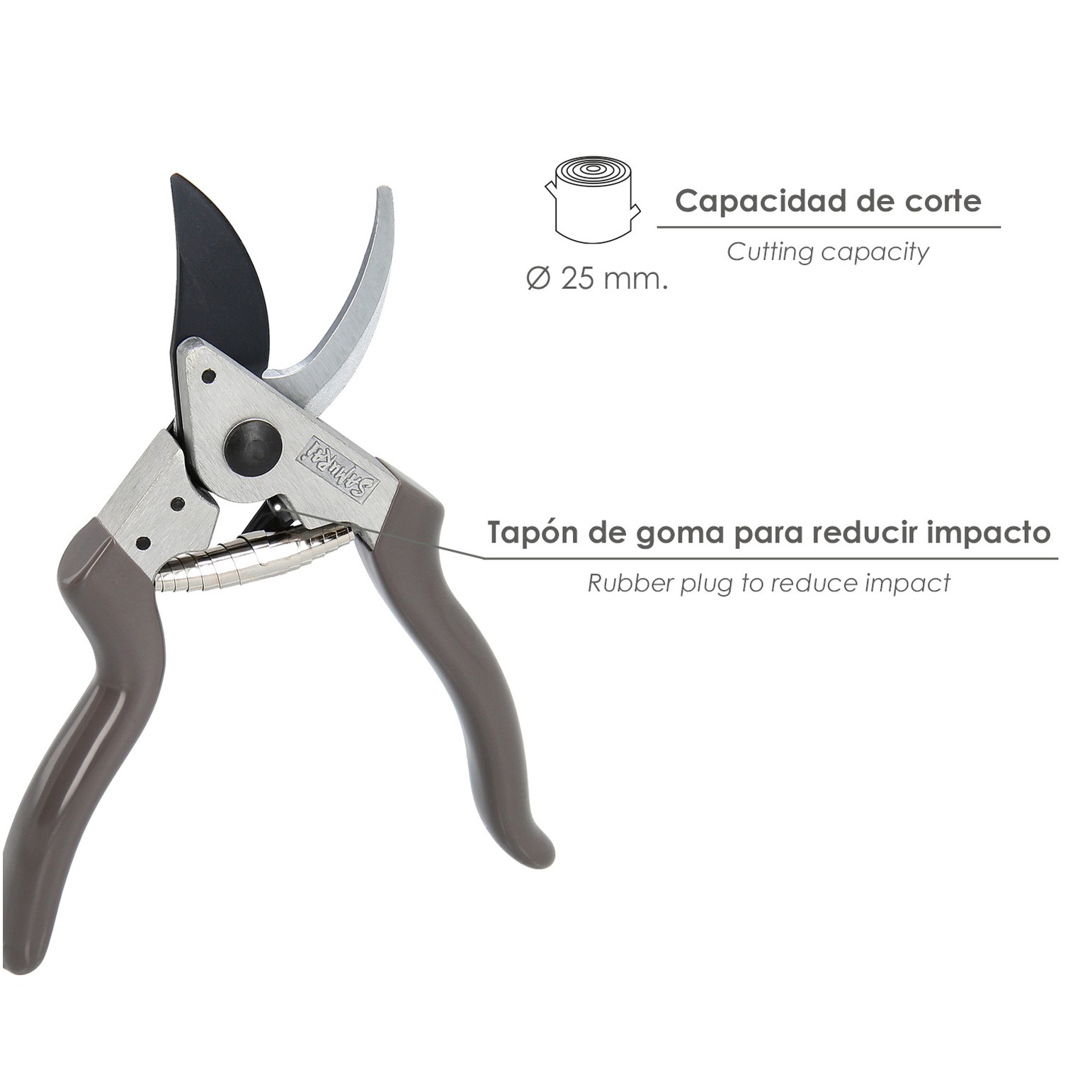 Tijeras Podar KS-8T 215mm.1 Mano