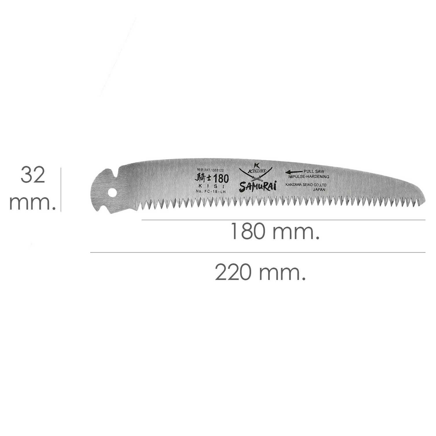 Hoja Recambio Serrucho Samurai FC 180 mm.