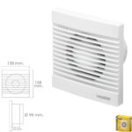 Extractor Humos Baño 13 Watt. Salida Ø 98 mm.