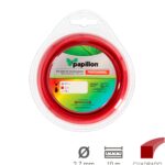 Hilo Nylon Desbrozadoras Cuadrado Profesional Ø 2,7 mm. Rollo 10 metros. Hilo Nylon Corte Desbrozadores Hierba, Jardin, Maleza