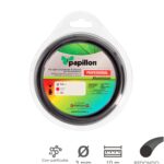 Hilo Nylon y Aluminio Desbrozadoras Redondo Professional Ø 3,0 mm. Rollo 10 metros. Hilo Nylon Corte Hierba, Jardin, Maleza