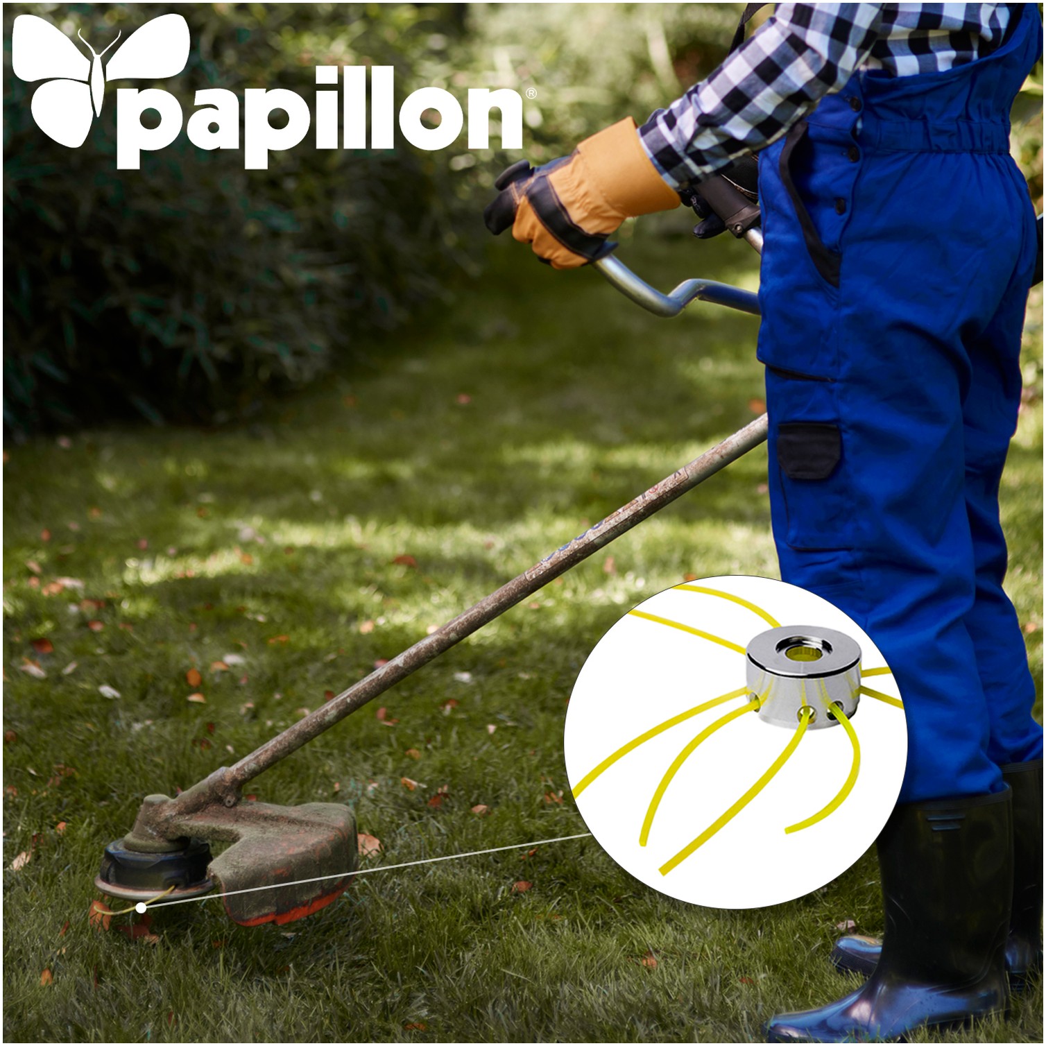 Hilo Nylon y Aluminio Desbrozadoras Cuadrado Professional Ø 3,0 mm. Rollo 10 metros. Hilo Nylon Corte Hierba, Jardin, Maleza