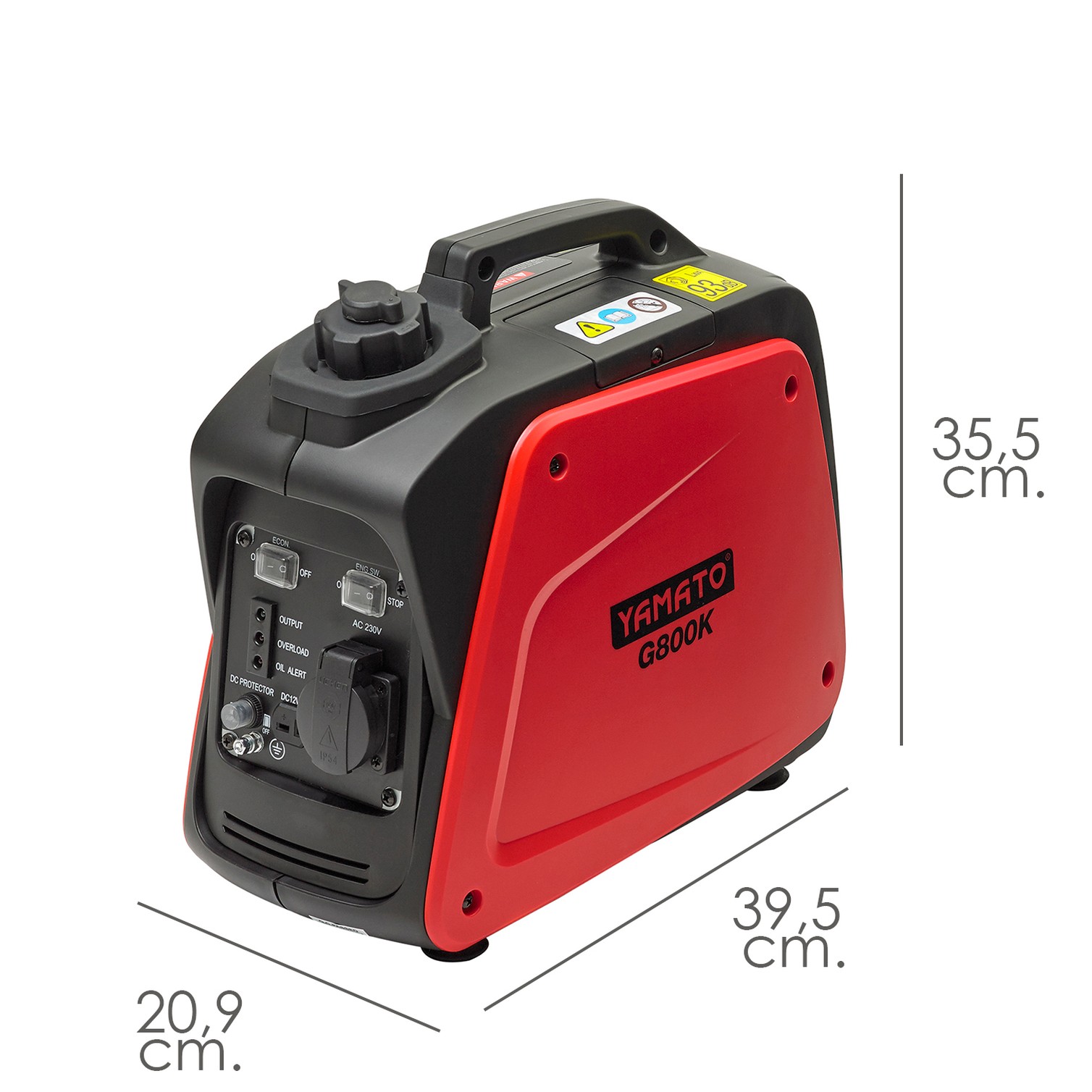 Generador Inverter Gasolina Silencioso 0,8 Kw Motor 4 Tiempos. Motor 4 Tiempos OHV. Estación Energia Generador Electricidad