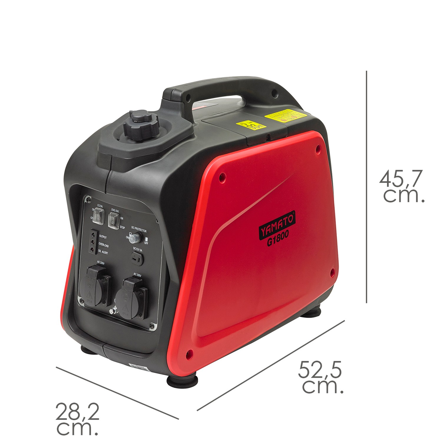 Generador Inverter Gasolina Silencioso 1,8 Kw Motor 4 Tiempos. Motor 4 Tiempos OHV. Estación Energia Generador Electricidad