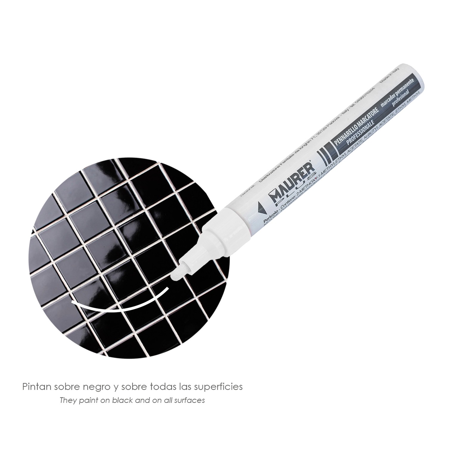 Rotulador Marcador Obra Profesional Pintura Permanente Blanco