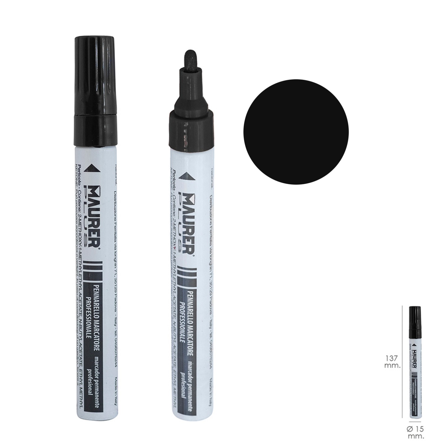 Rotulador Marcador Obra Profesional Pintura Permanente Negro