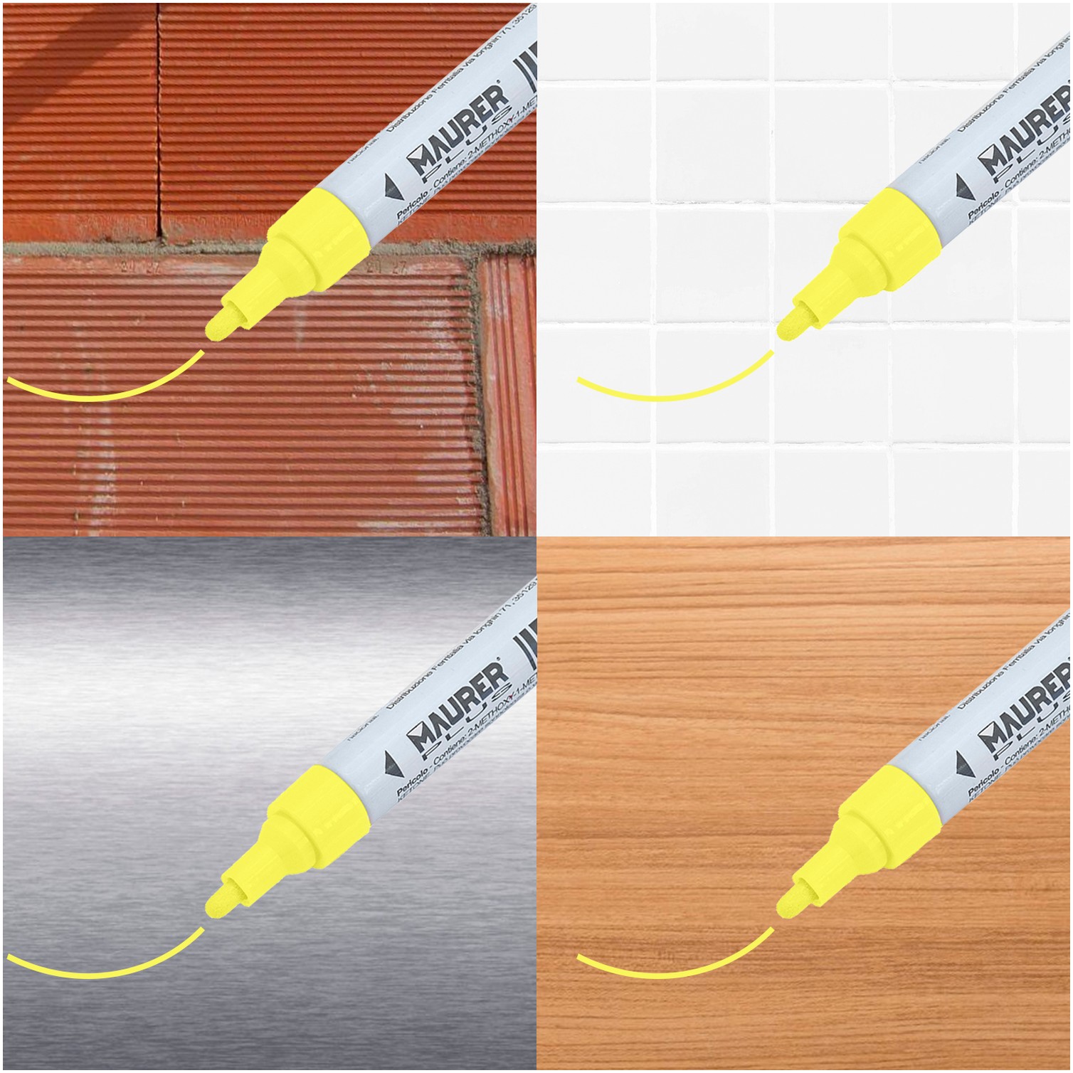 Rotulador Marcador Obra Profesional Pintura Permanente Amarillo