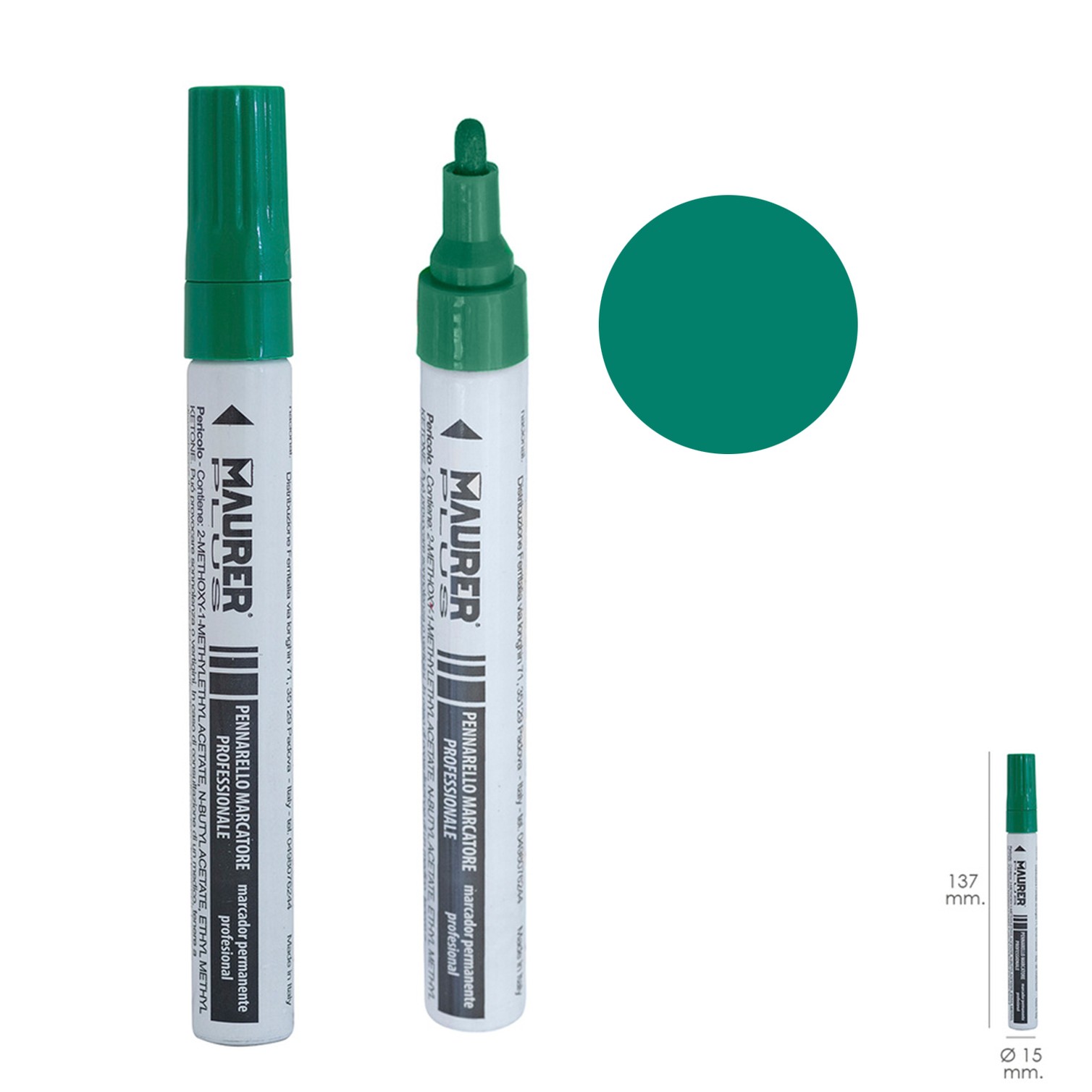 Rotulador Marcador Obra Profesional Pintura Permanente Verde