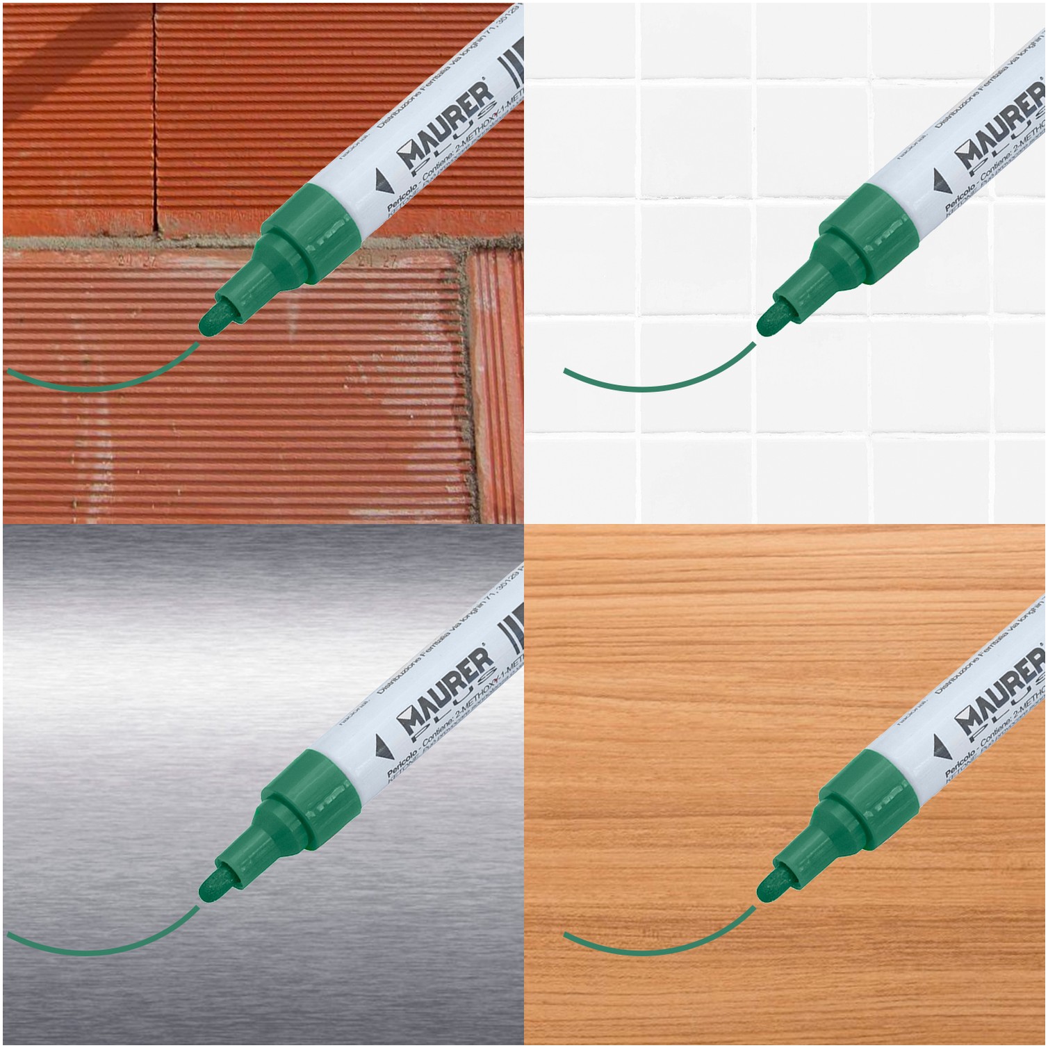Rotulador Marcador Obra Profesional Pintura Permanente Verde