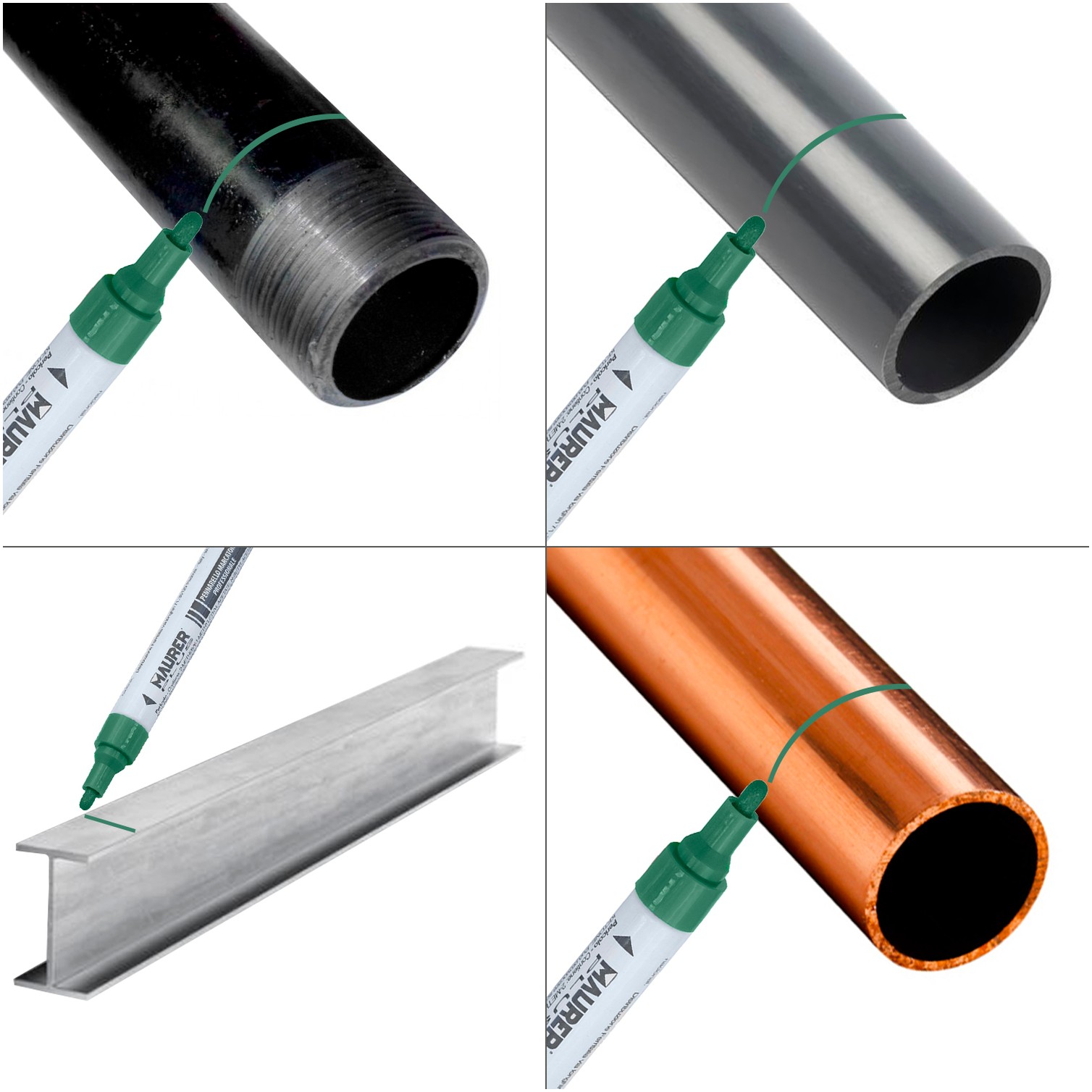 Rotulador Marcador Obra Profesional Pintura Permanente Verde