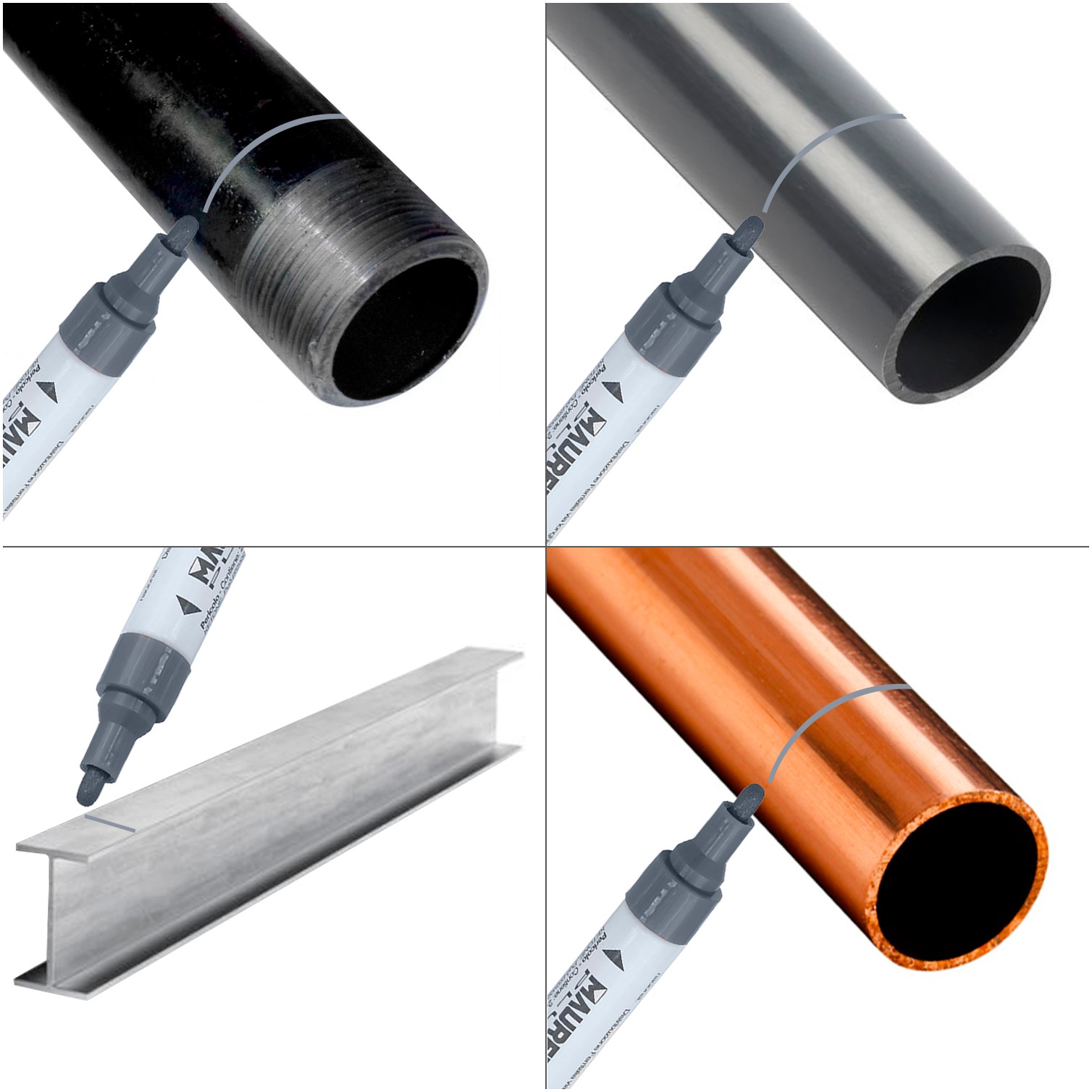 Rotulador Marcador Obra Profesional Pintura Permanente Plata