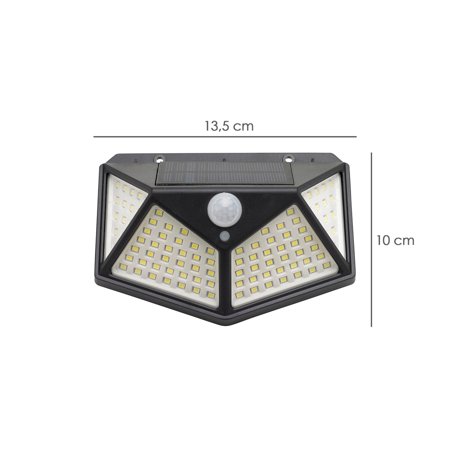 Aplique Solar Led Con Sensor De Luz y De Movimiento 270 Lumenes Ip4x Foco Led A Bateria, Foco Solar.
