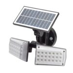 Aplique Solar Led Doble Con Sensor de Movimiento / Crepuscular 450 Lumenes. Protección IP65