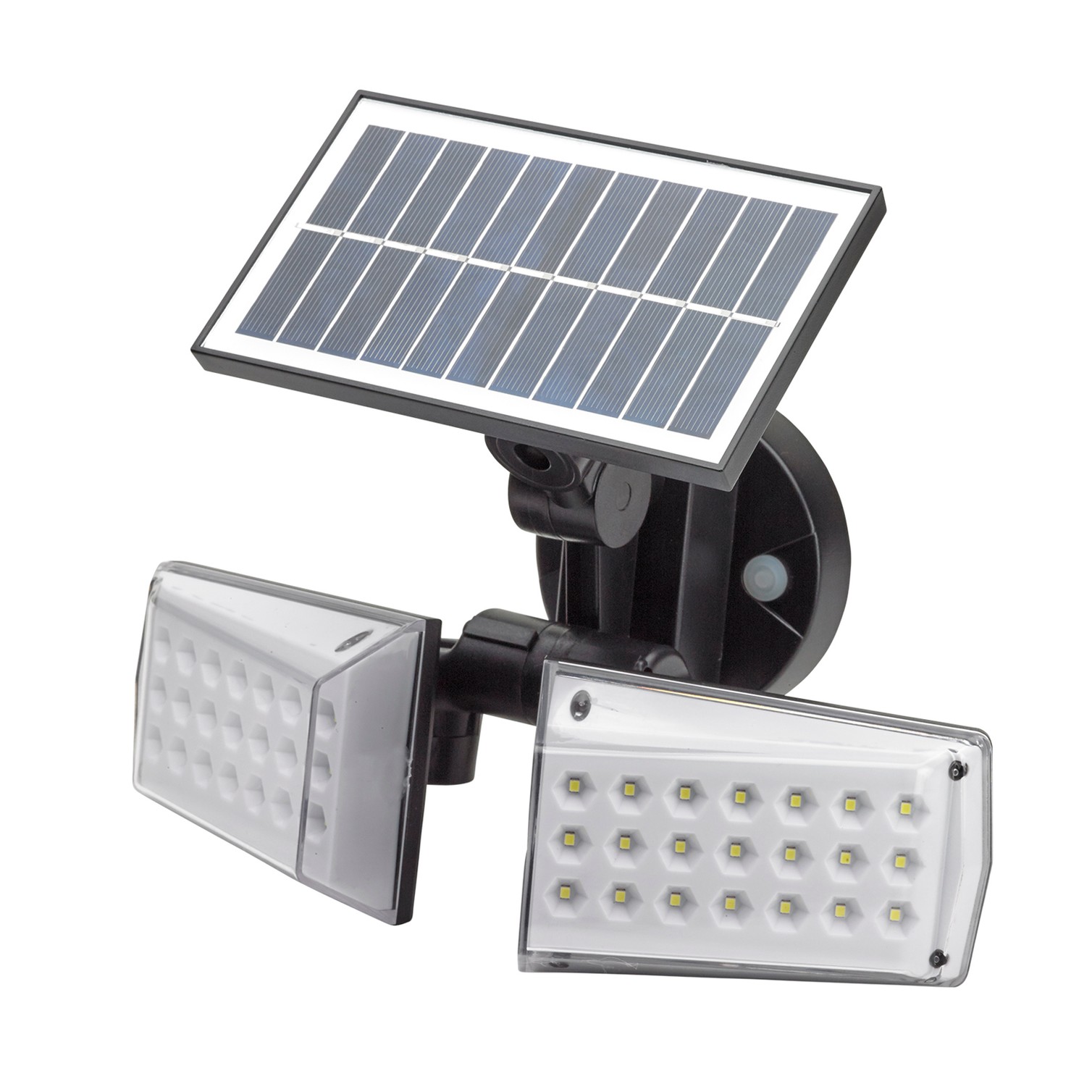 Aplique Solar Led Doble Con Sensor de Movimiento / Crepuscular 450 Lumenes. Protección IP65
