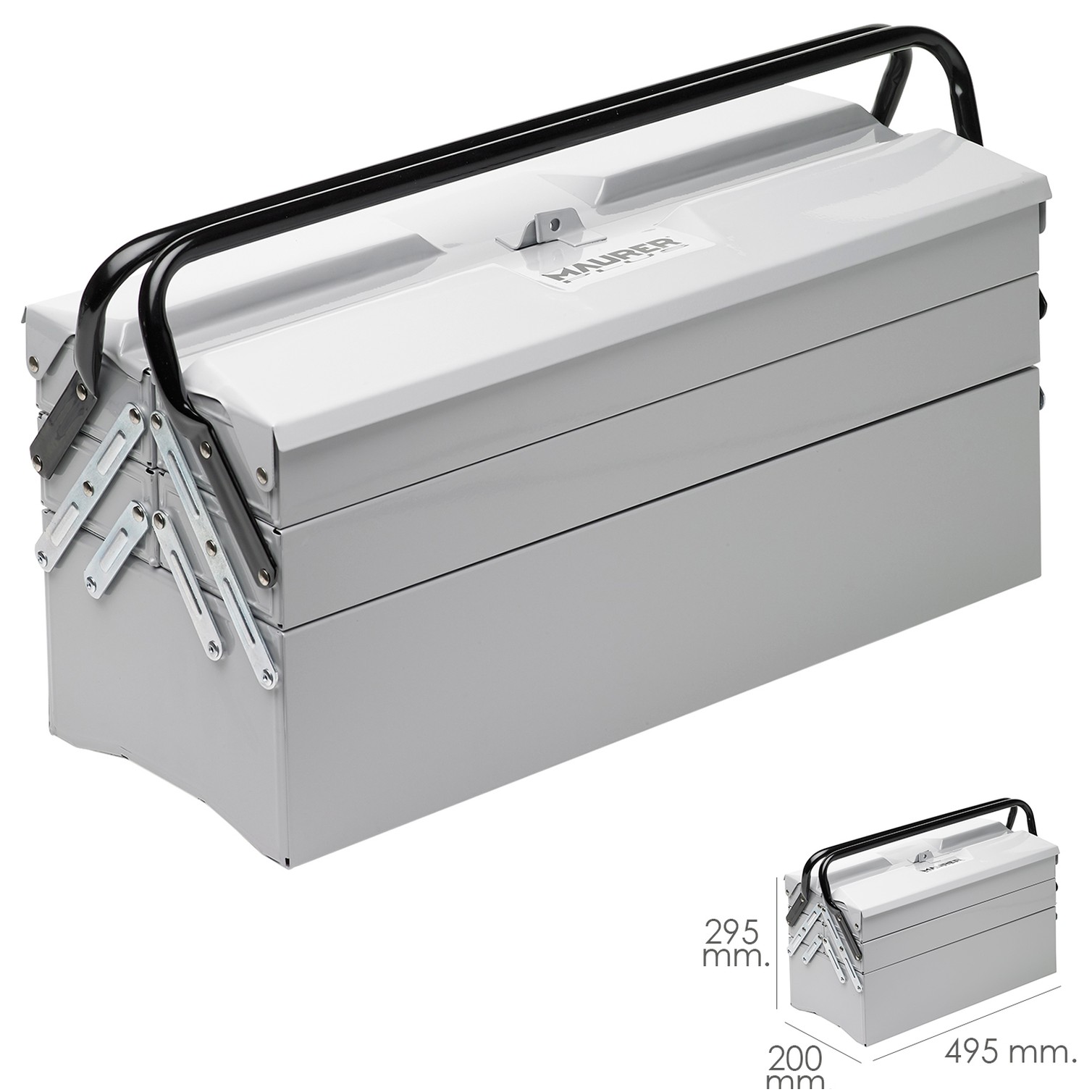 Caja Metalica Para Herramientas Maurer 495x200x295 mm.