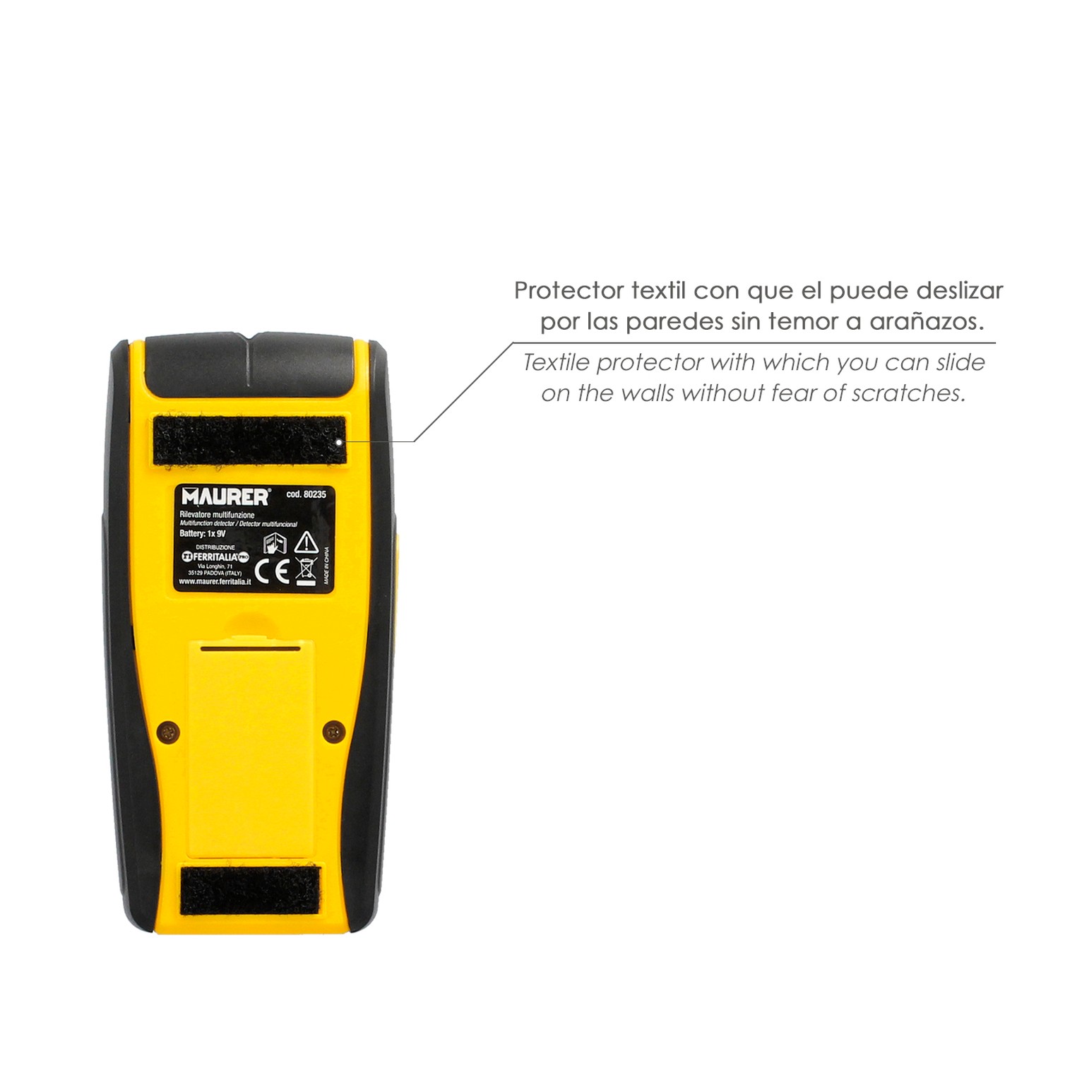 Detector de Materiales en Paredes. Multifuncional Encuentre Metales, Madera, Cables, Tuberias. Pantalla LCD.