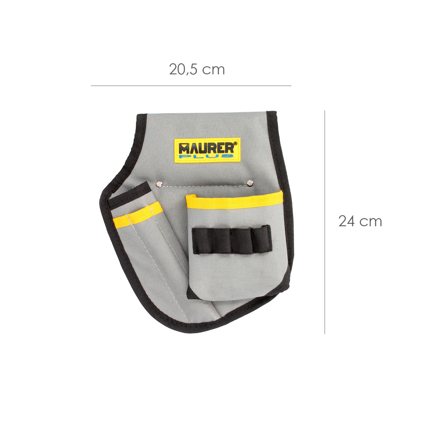Funda Bolsa Porta Herramientas Para Cinturon Con 3 Bolsillos y 4 Elasticos. Portaherramientas Electricista Multibolsillos