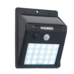 Aplique Foco Solar LED Exterior IP65, 200 Lumenes, Sensor Movimiento y Crepuscular, Foco Led Bateria, Foco Solar Bateria,