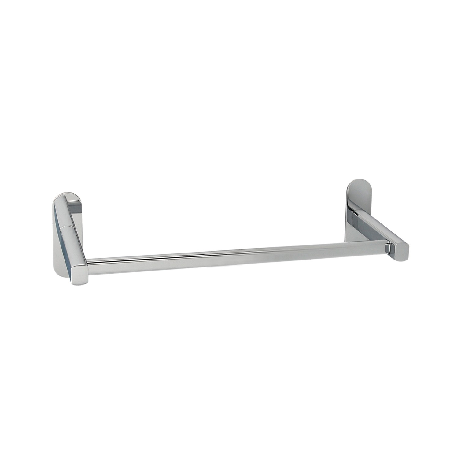 Toallero Barra 40 cm. Color Inox Con Efecto Espejo, Autoadhesivo Resistente, Porta Toallas, Toallero Adhesivo Pared/Mueble