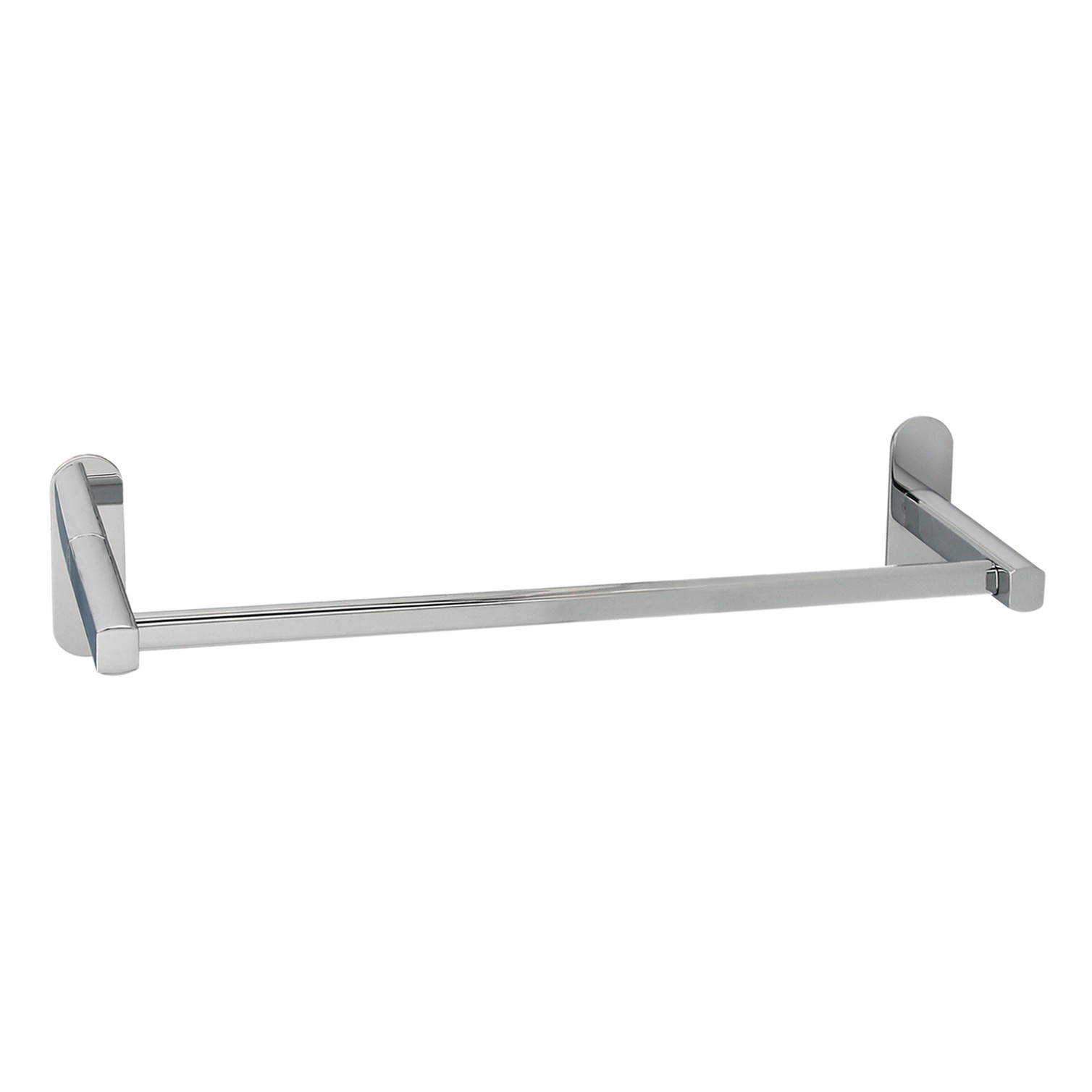 Toallero Barra 60 cm. Color Inox Con Efecto Espejo, Autoadhesivo Resistente, Porta Toallas, Toallero Adhesivo Pared/Mueble