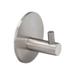 Gancho Colgador Baño Individual Toallas / Albornoz Color Inox Autoadhesivo Resistente, Sin Tornillos