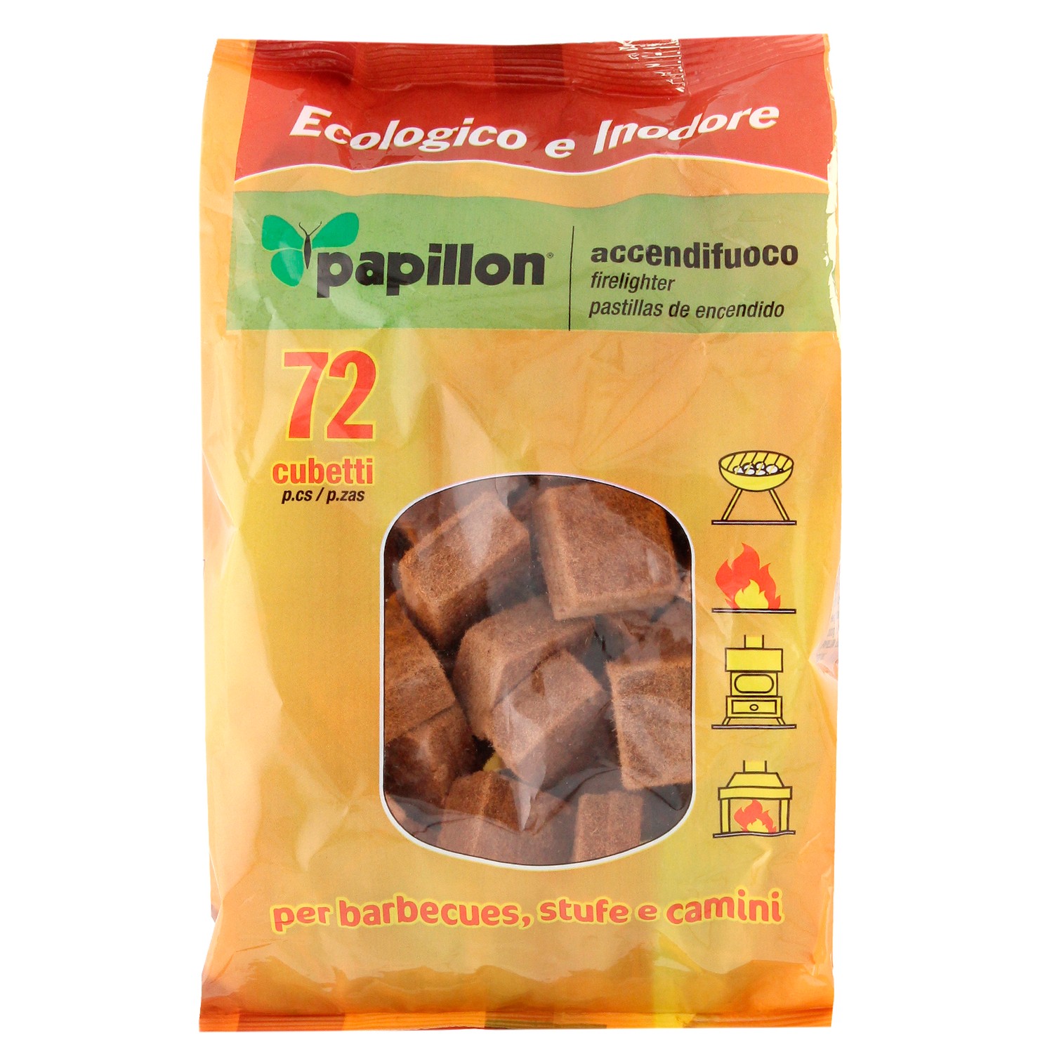 Pastillas Encendido Barbacoas Ecologicas 72 Piezas, No Toxico, Sin Olor, Favorable Medio Ambiente