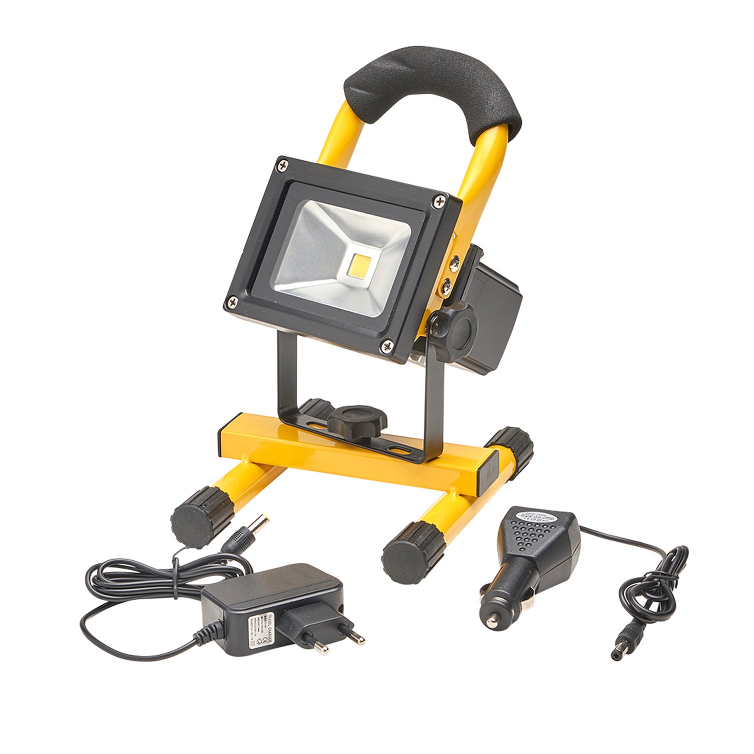 Foco Led 20 Watt. Luz Blanca 4000º K IP 65 600 Lumenes Con Asa de Transporte, Proyector Led Con Asa, Foco Led Trabajo