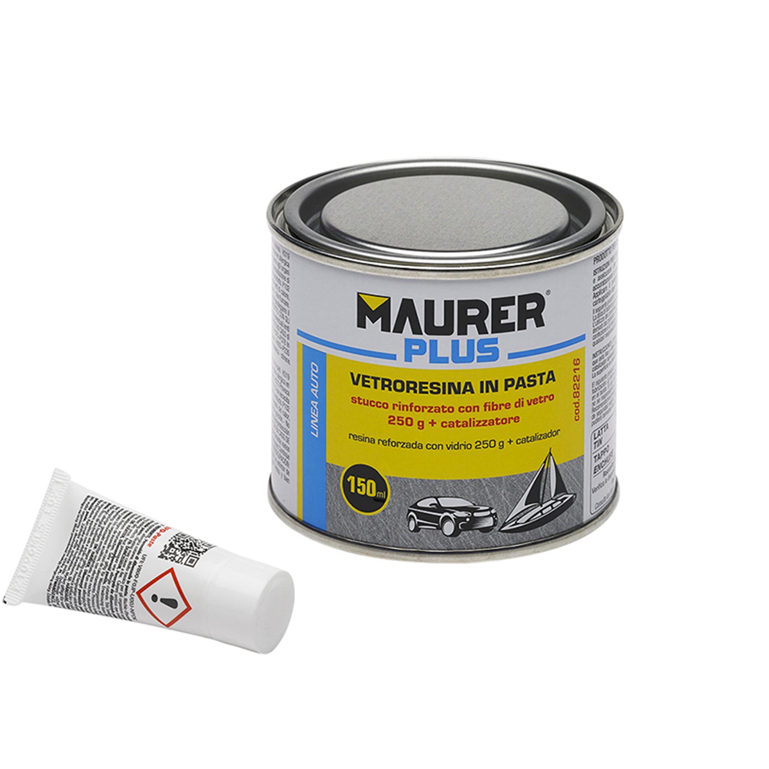 Masilla Fibra Vidrio 150 ml. (Con Endurecedor)