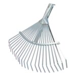 Rastrillo Metalico Para Jardin Ancho Regulable 31,5 A 43,5 cm. rastrillo Hojas, Cepillo Jardin, Escoba Metalica, Escoba Jardin
