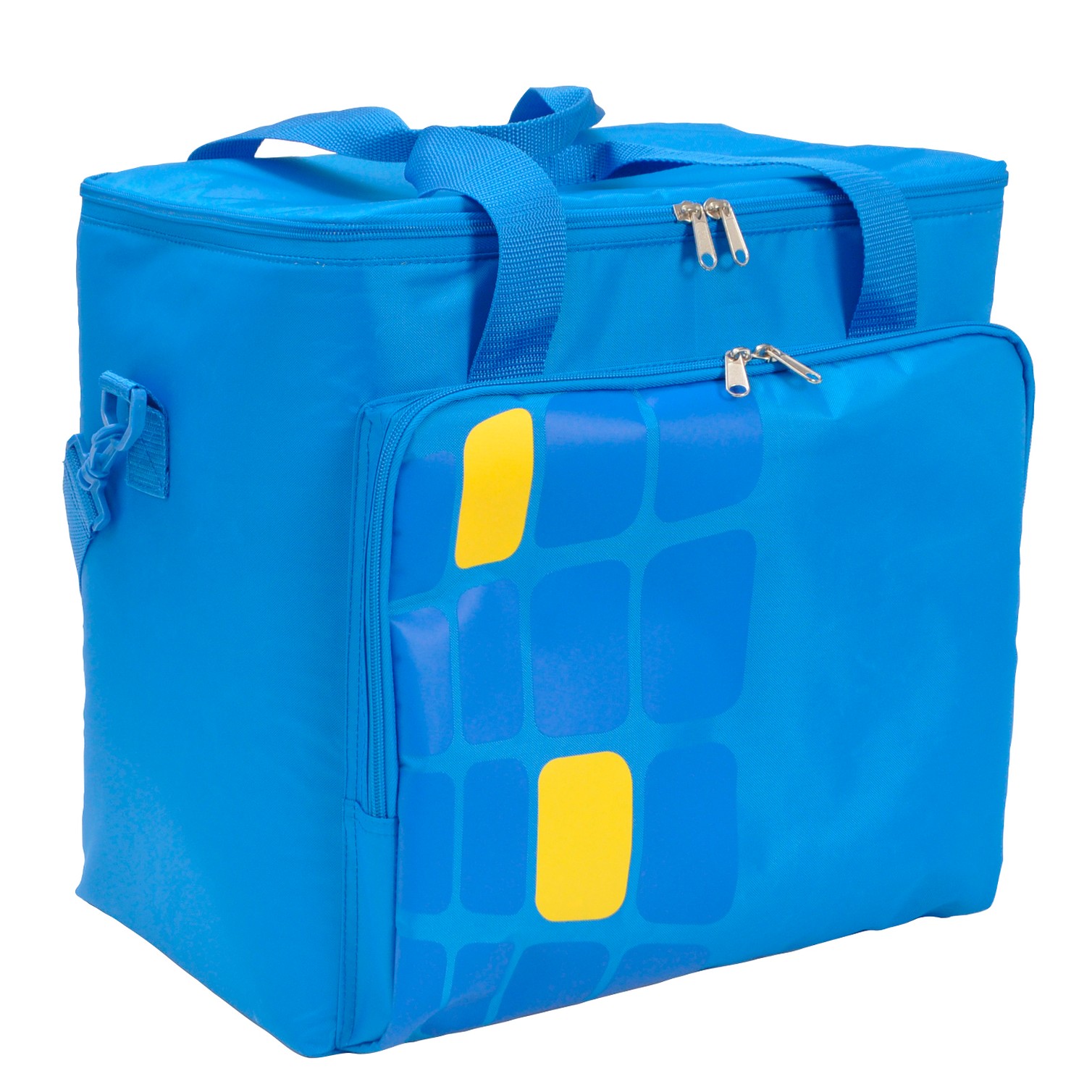 Bolsa / Mochila Termica Porta Alimentos Nevera 15 Litros Forro Interior PEVA, Con Espuma Aislante, Color Azul