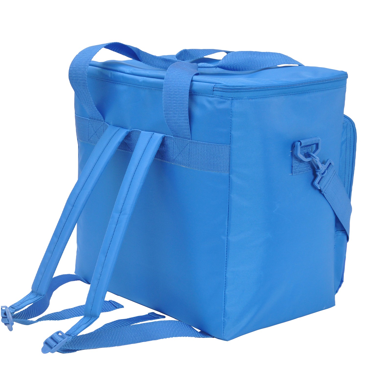 Bolsa / Mochila Termica Porta Alimentos Nevera 15 Litros Forro Interior PEVA, Con Espuma Aislante, Color Azul