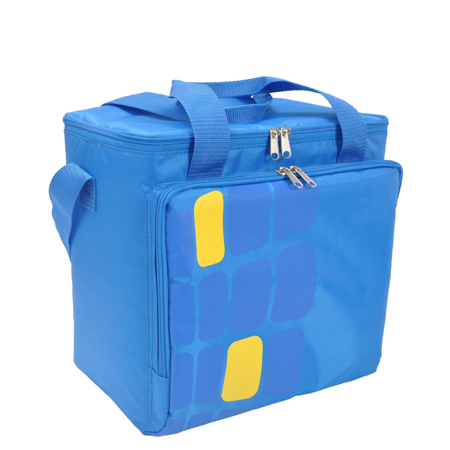 Bolsa Termica Porta Alimentos Nevera 15 Litros Forro Interior PEVA, Con Espuma Aislante, Color Azul