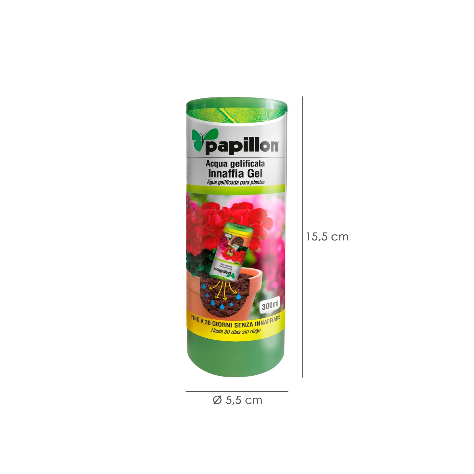 Agua Gelificada Para Riego Con Dispensador 300 ml.