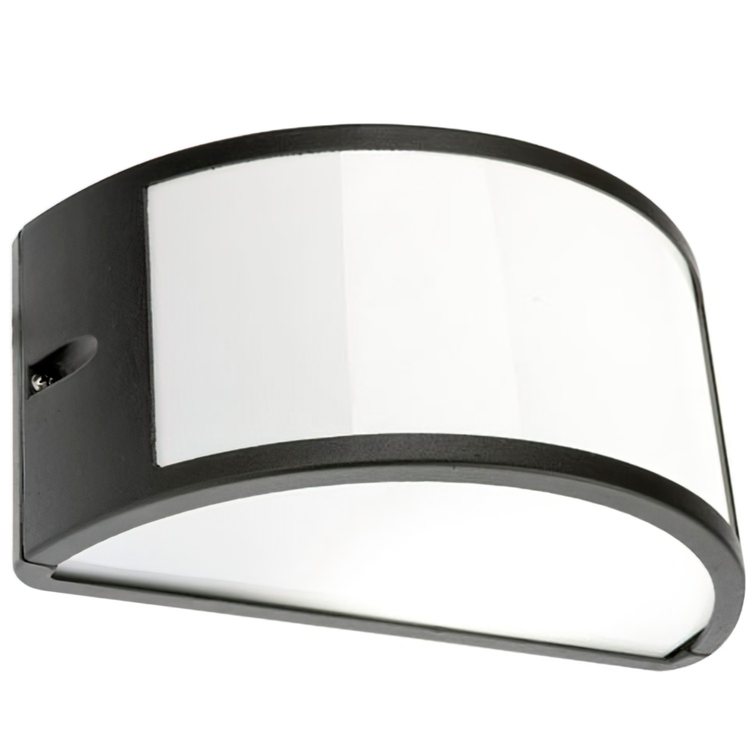 Plafon Aplique IP 1/2 Luna Abierto Negro