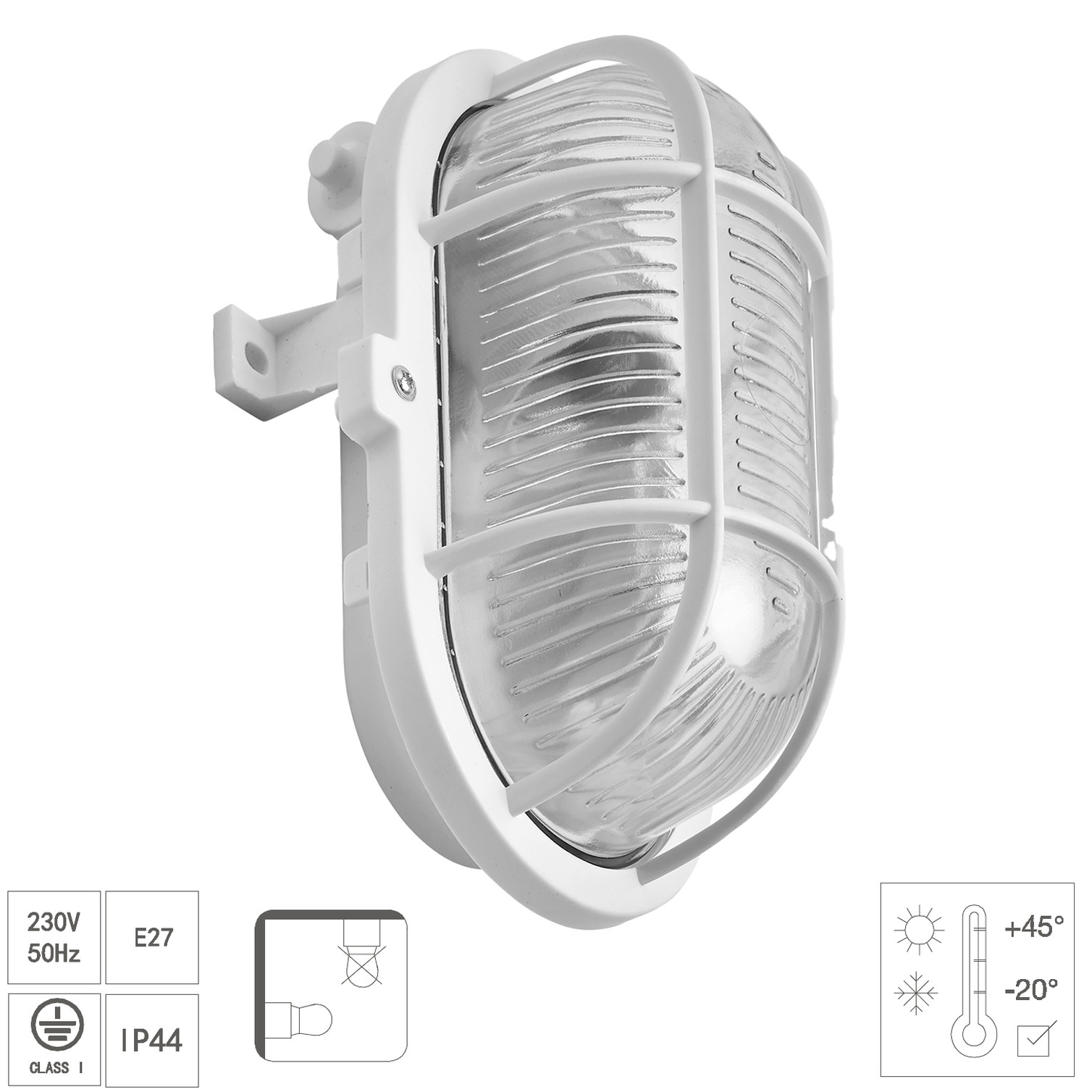 Plafon Blanco E27 IP44